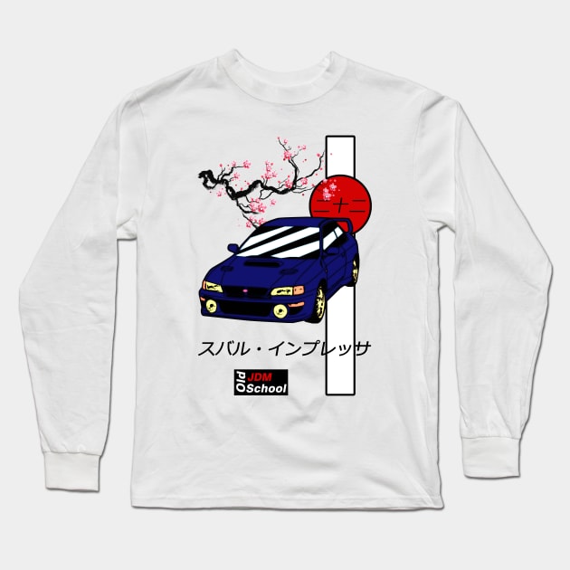 JDM 22b Blue Red Sun Edition Long Sleeve T-Shirt by OSJ Store